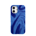 Electric Blue Blue Study iPhone 16 Case