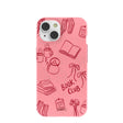 Coque iPhone 14 rose bonbon Club de lecture