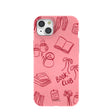 Coque pour iPhone 15 Plus Bubblegum Pink Book Club
