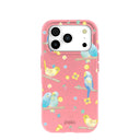 Coque iPhone 17 Pro rose bonbon avec perruche Daydream