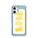 Electric Blue Butter Bars iPhone 16 Case