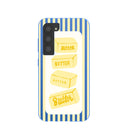 Coque Samsung Galaxy S23 à motif barres de beurre bleu électrique