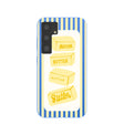 Coque Samsung Galaxy S24 à motif barres de beurre bleu électrique