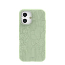 Sage Green Cacti iPhone 16 Case