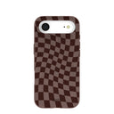 Chocolate Brown Cafe Check iPhone Air Case