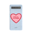 Coque Google Pixel 6a bleu poudré « Appelle-moi »