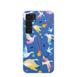 Electric Blue Calm Ascent Samsung Galaxy S25 Case