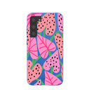 Coque Samsung Galaxy S23+(Plus) bleu électrique Candy Bloom