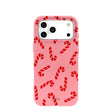 Coque pour iPhone 17 Pro Max avec motif Candy Cane Chaos rose bonbon