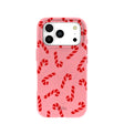 Coque Candy Cane Chaos rose bonbon pour iPhone 17 Pro
