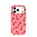 Coque Candy Cane Chaos rose bonbon pour iPhone 17 Pro