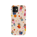 Coque pour iPhone 12/12 Pro Motif coquillages et clowns