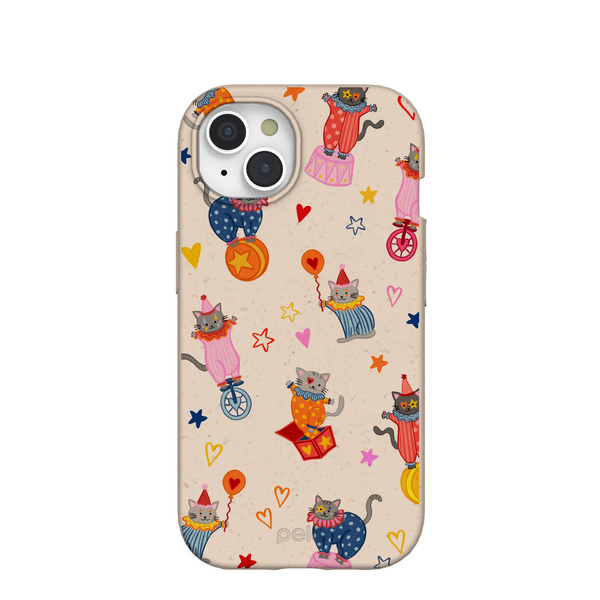 Seashell Cat Clowns iPhone 15 Case – Pela Case Seashell Cat Clowns iPhone 15 Case – Pela Case