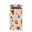Coque Google Pixel 6a motif coquillages et chats clowns