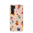 Coque pour Samsung Galaxy S25+(Plus) Motif coquillages et chats clowns