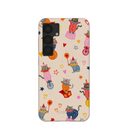 Coque Samsung Galaxy S25 Motif Clowns Chat Coquillage
