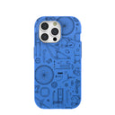 Electric Blue Changing Gears iPhone 15 Pro Case