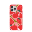 Coque pour iPhone 14 Pro Max à motif rose bonbon et cerises