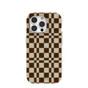 Coque pour iPhone 15 Pro London Fog Chestnut Checkers