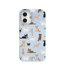 Coque pour iPhone 16 Chihuahua bleu poudre