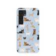Powder Blue Chihuahua Charms Samsung Galaxy S25 Case