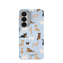 Powder Blue Chihuahua Charms Samsung Galaxy S26 Case