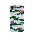 Powder Blue Christmas Kittens iPhone XR Case