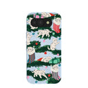 Coque Google Pixel 10a avec chatons de Noël bleu pastel