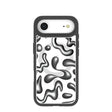 Clear Chrome Doodles iPhone Air Case With Noir Ridge (MagSafe included)