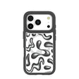Clear Chrome Doodles iPhone 17 Pro Case With Noir Ridge (MagSafe included)
