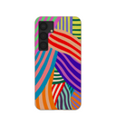 Coque pour Samsung Galaxy S25 à rayures clownesques et coquillages