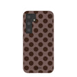 Coque Samsung Galaxy S24 chocolatée avec paillettes de cacao