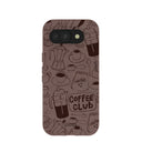 Chocolate Brown Coffee Club Google Pixel 10a Case