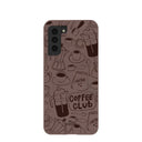Chocolate Brown Coffee Club Samsung Galaxy S21 Case