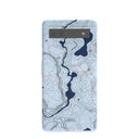 Powder Blue Contour Lines Google Pixel 6a Case