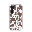 Coque Samsung Galaxy S25+(Plus) motif vache marron chocolat