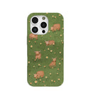 Coque iPhone 16 Pro « Vaches confortables au sol forestier »