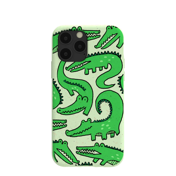 Sage Green Croc a Doodle iPhone 11 Pro Case – Pela Case
