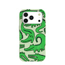 Coque iPhone 17 Pro Croc a Doodle vert sauge