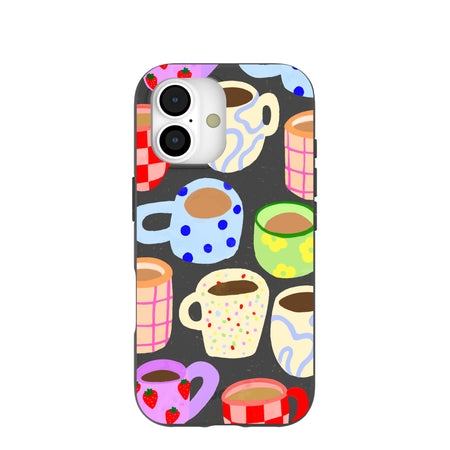 Black Cup of Joy iPhone 17 Case – Pela Case