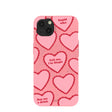 Coque iPhone 13 rose bonbon Cupidon