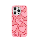Coque iPhone 16 Pro rose bonbon Cupidon