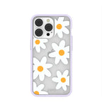 Clear Daisy iPhone 13 Pro Case With Lavender Ridge