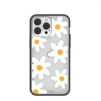 Clear Daisy iPhone 13 Pro Max Case With Black Ridge