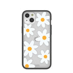 Clear Daisy iPhone 14 Plus Case With Black Ridge