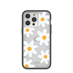 Clear Daisy iPhone 14 Pro Max Case With Black Ridge