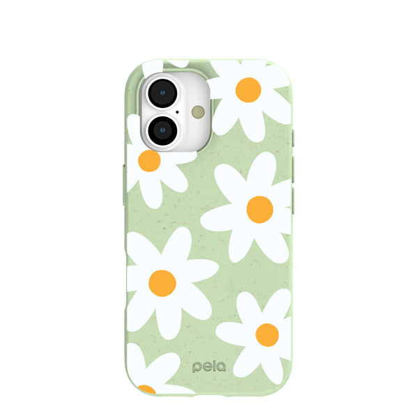 Sage Green Daisy iPhone 17 Case – Pela Case