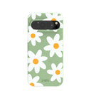 Coque Google Pixel 9/9 Pro à motif marguerites vert sauge