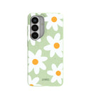 Coque Samsung Galaxy S26 à motif marguerite vert sauge