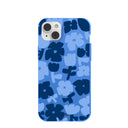 Electric Blue Daydream Blooms iPhone 14 Plus Case